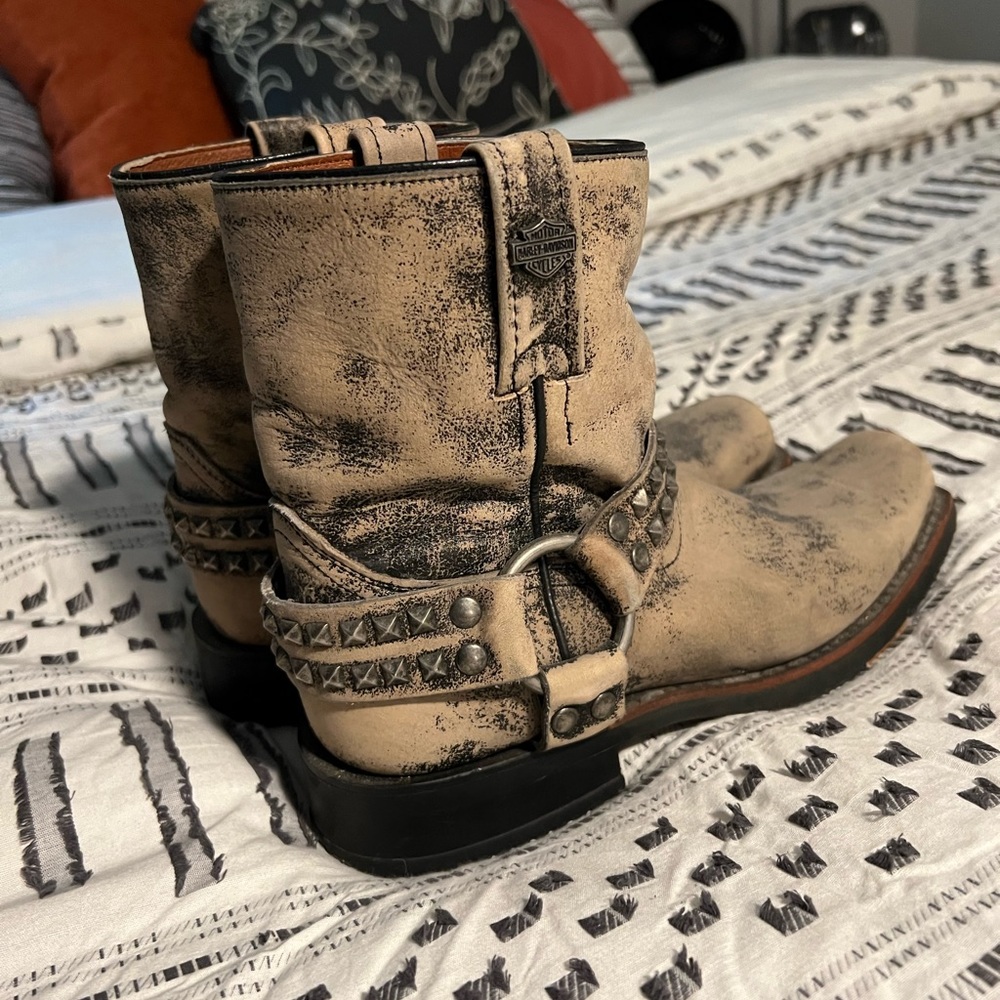 Harley Davidson genuine leather riding boots